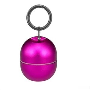 Vibrant Pink Keychain Capsule